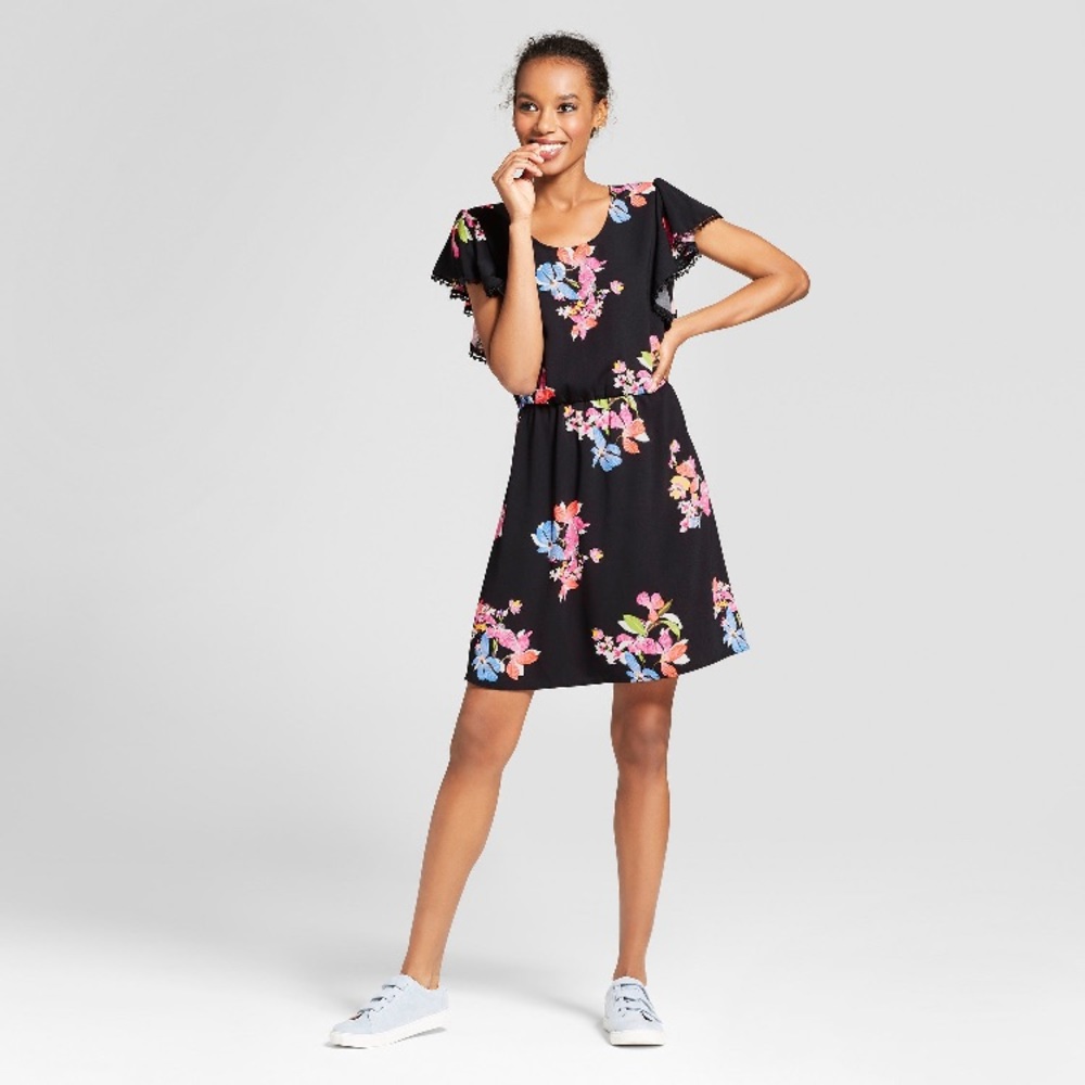 A New Day™ Black Floral Dress